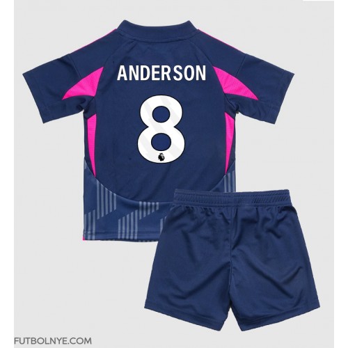 Camiseta Nottingham Forest Elliot Anderson #8 Visitante Equipación para niños 2024-25 manga corta (+ pantalones cortos)